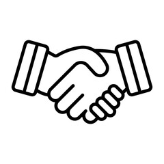 Handshake Line Icon