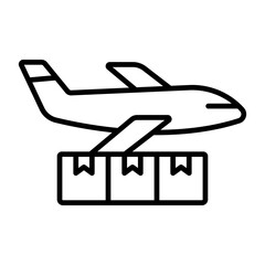 Air Freight Line Icon