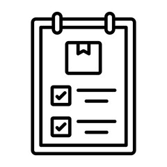 Checklist Line Icon