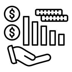 Revenue Line Icon