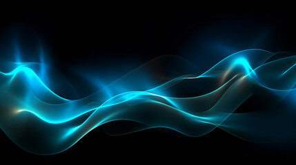 Abstract blue waves, dynamic background