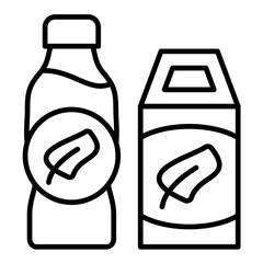 Bio Based Materials Line Icon