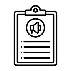 Obraz premium Market List Line Icon