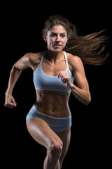Fototapeta premium High-speed runner. Generative AI