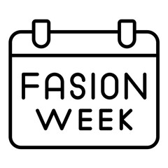 Fashion Week Line Icon