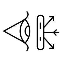 Anti Reflective Coating Line Icon