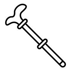 Walking Cane Line Icon