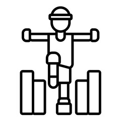 Balancing Art Line Icon