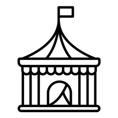 Big Top Line Icon