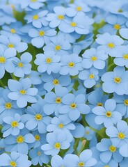 background forget-me-nots flowers generated ai