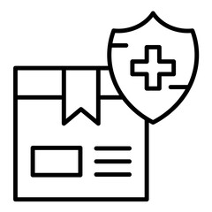 Insurance Package Line Icon