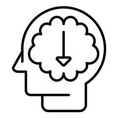 Lower Stress Levels Line Icon