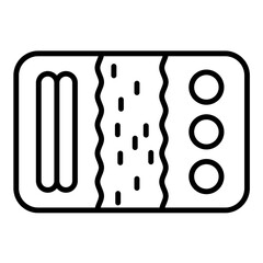Meal Prep Line Icon