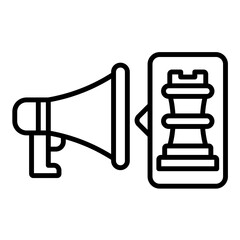 Social Strategy Line Icon