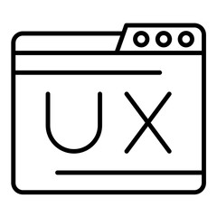 Ux Line Icon