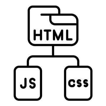 Html Js Css Line Icon