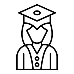 Student Line Icon