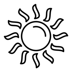 Sun Line Icon