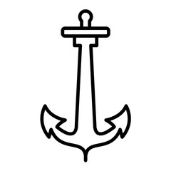 Anchor Line Icon