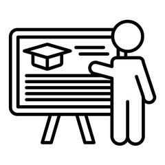 Teaching Line Icon