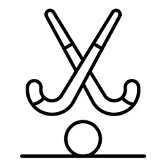 Two Sticks Line Icon