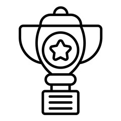 Trophy Line Icon