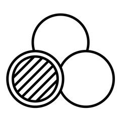 Basic Venn Line Icon