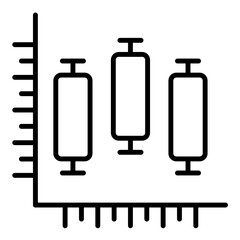 Box And Whisker Line Icon