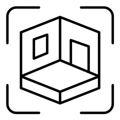 3D Surface Line Icon