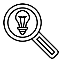 Search Tips Line Icon