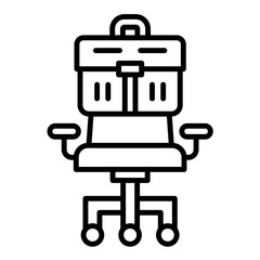 Job Position Line Icon