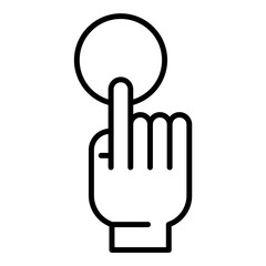 Gesture Control Line Icon