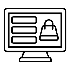 Ecommerce Line Icon