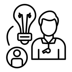 Coaching Line Icon