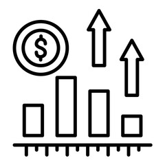 Business Growth Line Icon