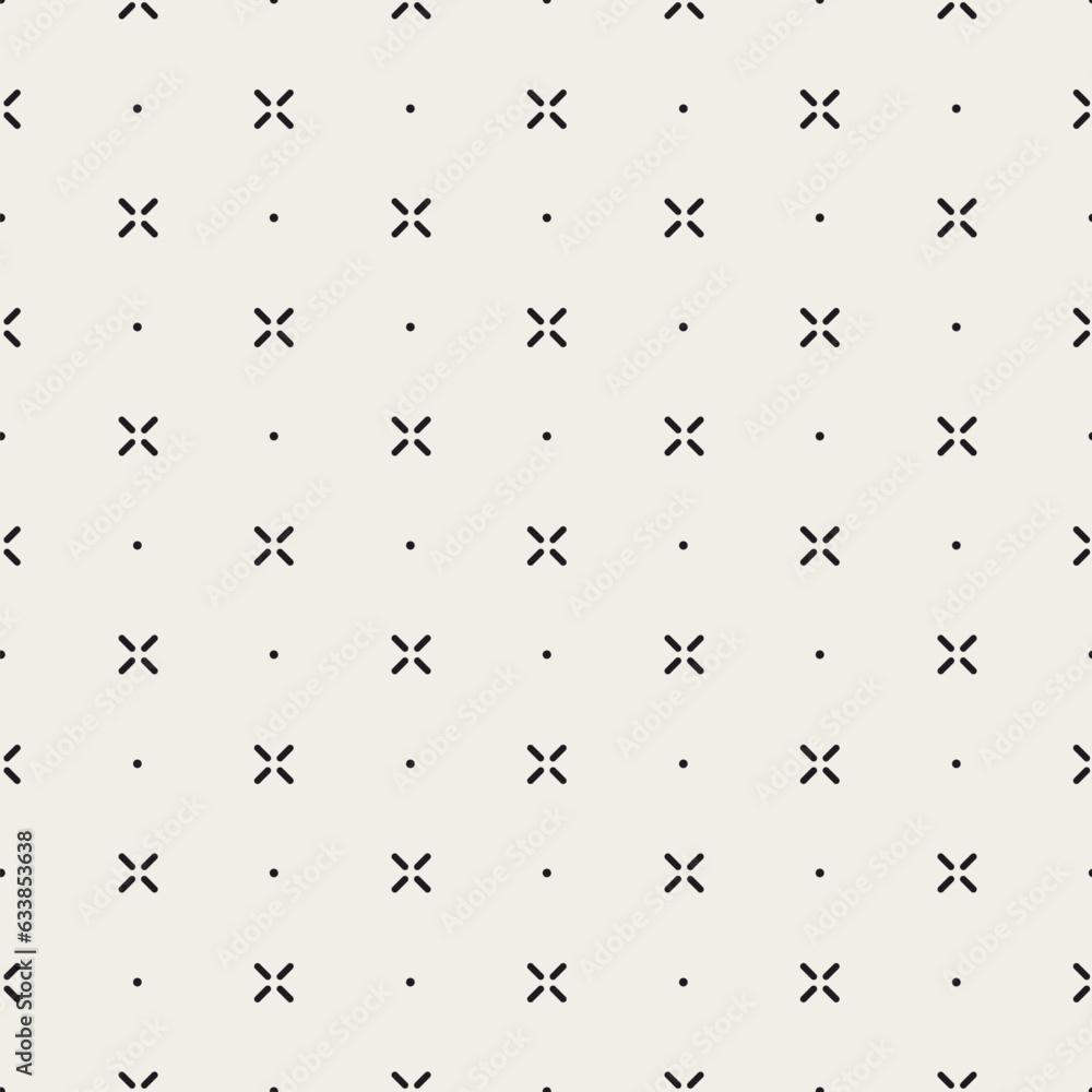 Poster simple seamless pattern. abstract geometric backdrop. black cross hatch on white background. repeate