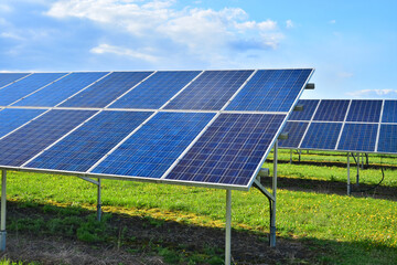 solar power plant photovoltaic panels - 633859602
