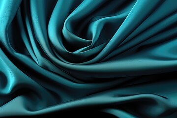 Fototapeta na wymiar Smooth elegant blue silk or satin luxury cloth texture can use as abstract background. Luxurious background design
