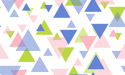Triangle shapes seamless pattern vector design.