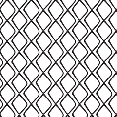 Seamless black and white geometric pattern. Tileable texture background.

