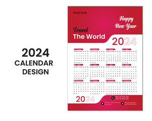 creative calendar design, vector & layout control colorful design