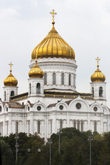 Fototapeta na wymiar The Cathedral of Christ the Savior. Moscow, Russia