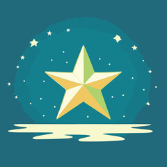 Obraz premium Great vector illustration of cartoon star