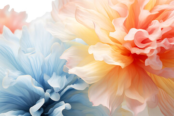 Background with pastel flowers