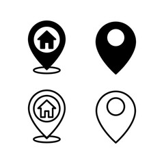 Address icon vector. location icon. address symbol. pin