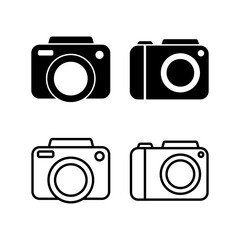 Camera Icon in trendy flat style isolated. Camera symbol web site design