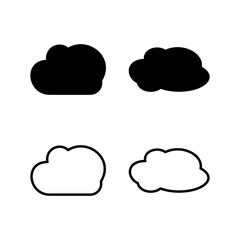 Cloud icon vector. cloud data. cloud services