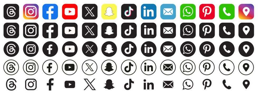 (x2) 6 Inch Wide YouTube Logo Decals – Full Color Laminated Vinyl, Made In USA