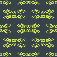 Decorative Asian Folk Seamless Pattern. Ornament in Asian Nomads Style: Kyrgyz, Kazakhs, Bashkirs, Tatars, Yakut, Mongols. Ethnic Vector Illustration for Paper Products, Textiles.	