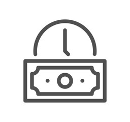 Time related icon outline and linear vector.